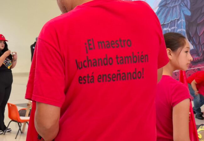 profesores en manifestación