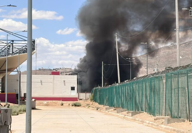 incendio en el puente Libre